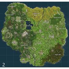Les tyroliennes offrent un nouveau moyen de se déplacer rapidement sur le terrain montagneux. Map Fortnite Season 2 Fond D Ecran Jeux Saison 2 Carte