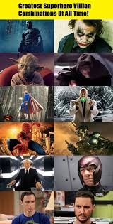 Best comic book villains in a movie. Greatest Superhero Villain Combos Of All Time Superhero Villains Superhero Villain
