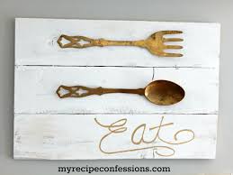 vintage kitchen utensils sign my