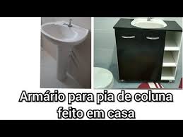 Diy Armario De Banheiro Para Pia De Coluna Com Resto De Guarda Roupa Facavocemesmo Reciclando Diy Youtube Em 2020 Armario Banheiro Banheiro Fazer Um Armario