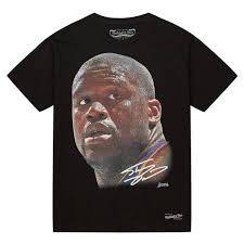 Shaquille O'Neal Mitchell & Ness Real Big Face NBA Tee Black