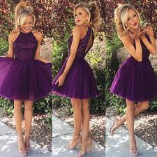 Gorgeous Purple Dress For Prom Or A Wedding Guest Purple Homecoming Dress Prom Dresses Prom Dresses Sleeveless