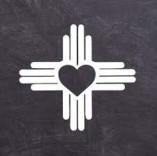 New Mexico Decal State Flag Zia Sticker Symbol Nm Home Etsy In 2021 New Mexico Tattoo Colorful Backgrounds New Mexico Flag