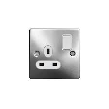 Replace an old nutone scovill bathroom electrical switch plate that controls your overhead light, exhaust fan, and heater with switches that flick on and off sideways. Stainless Steel One Gang Blank Plate 3 3 Switch Plate Gog Middle East Market 3pin Wall Switch And Socket Buy One Gang Dimmer Switch Stainless Steel Wall Switch Uk Stainless Steel One Gang Blank