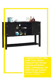 Tangkula Console Table Buffet Table Modern Sideboard With Storage Cabinets And Bottom Shelf Contemporary Tall Buffet Storage Cabinet Kitchen Dining Room Furn In 2020