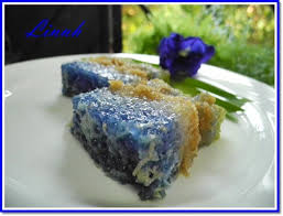 咖啡与面包的交响曲 linnh 蓝花西米娘惹糕 food desserts food coloring