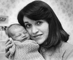 Carol McDermott wife of Terry McDermott pictured with baby