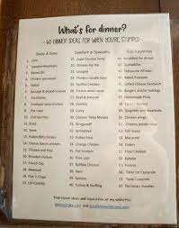 One of the positive aspects of the dinner ideas generated with this tool is that you this can make looking through dinner ideas a lot easier than a long list of written dinner ideas. Pin By Danielle Brown On Monthly Home Budgets Organizing Meal Planning Menus Meal Planning Easy Meals