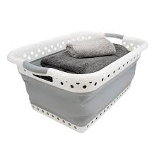 Maybe you would like to learn more about one of these? Homz Collapsible Plastic Oval Laundry Basket White And Grey Set Of 1 Reviews Wayfair