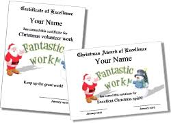 No need to mess with word or pdf templates, make it all in your browser! Printable Christmas Certificates