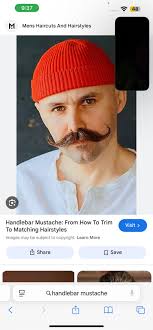 Remove beard and keep handlebar mustache?