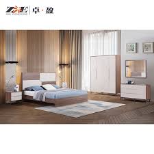Since the bed is the centerpiece of the room, make a statement with a frame or headboard in unexpected materials: China Wooden Bed Frame Simple Design Mdf Modern Bedroom Furniture In Walnut Color China Home Furniture Set Wooden Bedroom