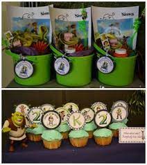 You can keep the theme with your color choices, party favors featuring shrek and his friends, and creative entertainment methods. Pin On Kid Crafts Ideas