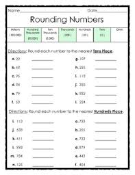 Rounding Numbers To The Tens And Hundreds Places