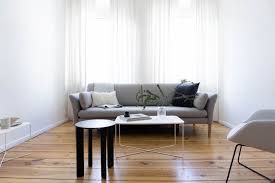 The combination of the light grey sectional and the brown leather animal skin colors of the ottomans are right. Our Berlin Living Room Bright Scandinavian Rg Daily