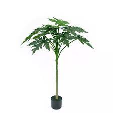 Wholesale Artificial Plant 1 2m Plastic Papayatree Caricaceae Papaw Indoor Bonsai Trees Buy Cheap Art Artificial Plants Artificial Foliage Indoor Bonsai Tree