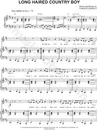 Play long haired country boy bass using simple video lessons The Charlie Daniels Band Long Haired Country Boy Sheet Music In D Major Download Print Sku Mn0097901