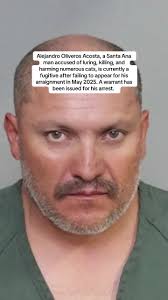 Santa Ana Cat Killer: Alejandro Oliveros Acosta's Arrest Warrant