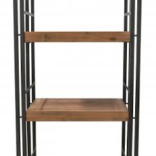 Vasagle etagere echelle de style industriel bibliotheque meuble de rangement a 4 niveaux etagere inclinee pour salon cuisine bureau armature en fer stable brun noir rustique par songmics lls43bx dark brown : Bibliotheque 4 Etageres Design Style Industriel Workshop