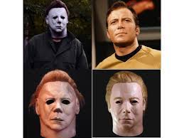 How did tommy lee wallace change william shatner's mask? Captain Kirk Mask William Shatner Michael Myers Halloween Mistermask Nl