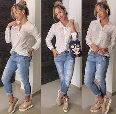 Hoy en día hemos visto como las camisetas estilo boyfriend se han apoderado de las tendencias a nivel mundial. A La Moda Ropa Moda Atuendos De Moda