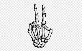 Check spelling or type a new query. White And Gray Skeleton Hand Illustration T Shirt Hand Skeleton Drawing Peace Symbols Sketch Skeleton Monochrome Sticker Png Pngegg