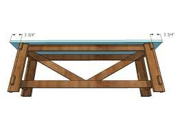 Lay down the tongue and groove planks and fasten them to the frame with pocket holes. Diy Dining Bench Off 71