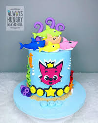 2nd Birthday 1st Birthday Baby Shark Cake 140 Likes 10 Comments Always Hungry Never Full Alwayshungry Neverfull On Instagram Shark Theme Birthday Shark Birthday Party Shark Party Decorations