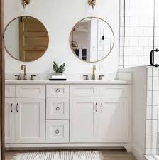 Circal Gold Leaf Medium Round Mirror By Lillian Home Lillian Home Round Mirror Bathroom Bathroom Mirror Bathroom Design