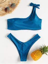 Pin On One Shoulder Bikinis
