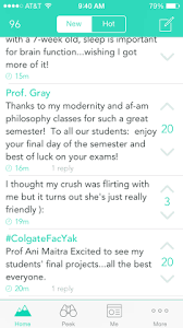 A little bit of yik, a little bit of yak. Colgate Faculty Yak Back Colgate University