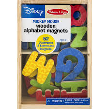 Kangadoo jumbo magnetic letters refrigerator magnets fridge magnet animals alphabet abc spelling uppercase preschool learning toys set for . Disney Mickey Mouse And Friends Wooden Alphabet Magnets Walmart Com