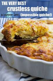 The Very Best Crustless Quiche Impossible Quiche Recipe In 2020 Quiche Recipes Recipes Impossible Quiche