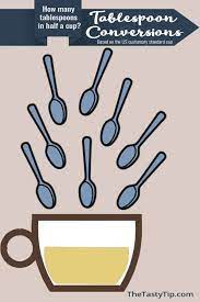 There are 16 tablespoons in one cup. How Many Tablespoons In Half A Cup Free Printable Conversion Cheat Sheet The Tasty Tip