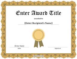 2 certificate borders and other graphic elements. Gold Ribbon Certificate Template For Microsoft Word