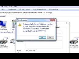 How To Fix Print Operation Failed With Error 0x00000006 Youtube