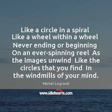 Like A Circle In A Spiral Like A Wheel Within A Wheel Idlehearts
