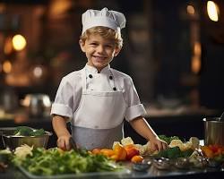 Image of chef carefully plating a dish
