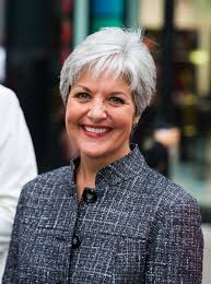 Soft blonde cut with bangs. 84 Hair Styles Short Gray Ideas Hair Styles Short Hair Styles Short Grey Hair