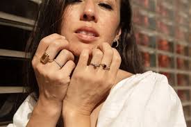 Vintage Circa 1950s Elongated Citrine Ring 14 Carat Yellow Gold