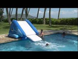 To use it with an above ground pool, a deck is required. Intex Kool Splash Inflatable Swimming Pool Water Slide 58851ep Youtube