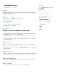 The Best Cv Format For Freshers Examples Jofibo Basic Resume Analytical Software Engineer Basic Resume Format For Freshers Resume Great Resume Examples Accounts Payable Clerk Resume Student Teacher Experience On Resume Big
