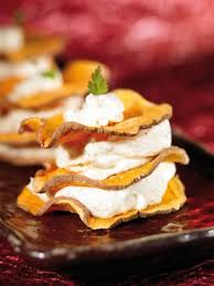Recettes Mille Feuille De Patate Douce Fromage De Chevre Miel Et Pignon Mastrad Paris