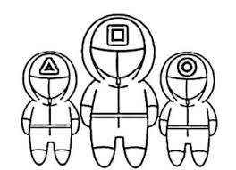 squid game coloring pages to print and print online