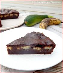 Fondant Chocolat Banane Et Courgette 1 2 3 4 Filles Aux Fourneaux Fondant Chocolat Banane Recette Gateau Chocolat Courgette Recette