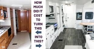 The cost of materials for a wood frame house is less than that for a reinforced concrete house. Diy Rv Remodel Total Cost And Was It Worth It The Busy Budgeter