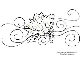 1000 lotus flower tattoo outline clipart free images in ai, svg, eps or cdr. Lotus Flower Tattoos Outline Novocom Top