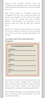 Cara melakukannya adalah sama seperti solat fardu yang telah jika anda tertinggal solat fardhu subuh, anda sudah boleh meengerjakan solat qadha' untuknya sebaik sahaja matahari telah terbit. Oh Mak Aik Kerap Tinggalkan Solat Tapi Ingin Berubah Ikuti Cara Qadha Solat Fardhu Yang Ditinggalkan