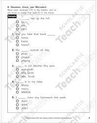 Free online grammar lessons for kids entering 2nd grade : Reading Skills Practice Test 1 Grade 2 Printable Test Prep And Tests