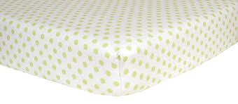 Features deep pockets with elastic all the way around the edges to hug mattresses securely. Amazon Com Trend Lab Print Flannel Crib Sheet Sage Green And White Dot Flannel Crib Sheets Girl Baby